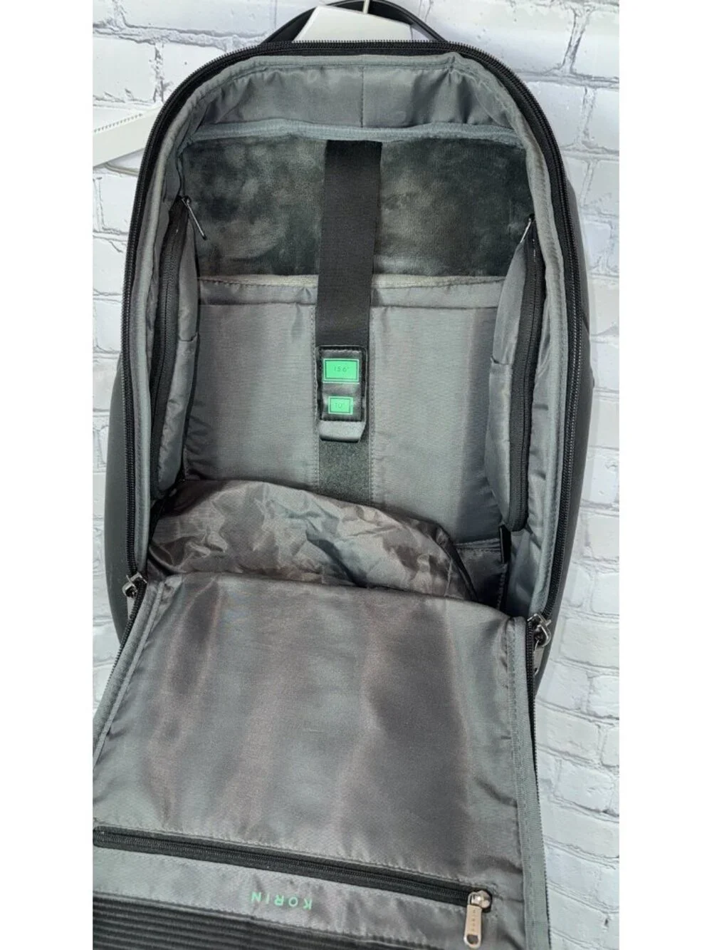KORIN Design FlexPack Pro Gray Anti Theft Backpack